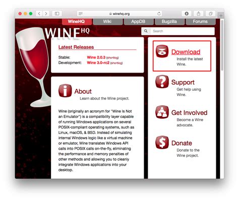 Wine Software For Mac